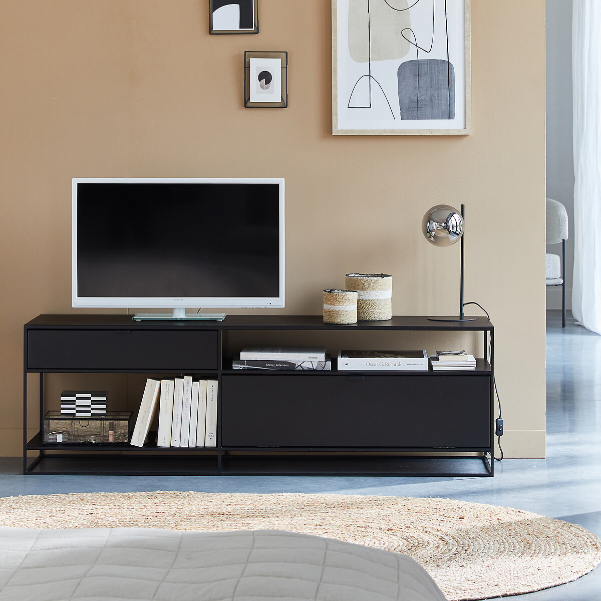 LA REDOUTE INTERIEURS<br>Tapete oval de juta, Aftas