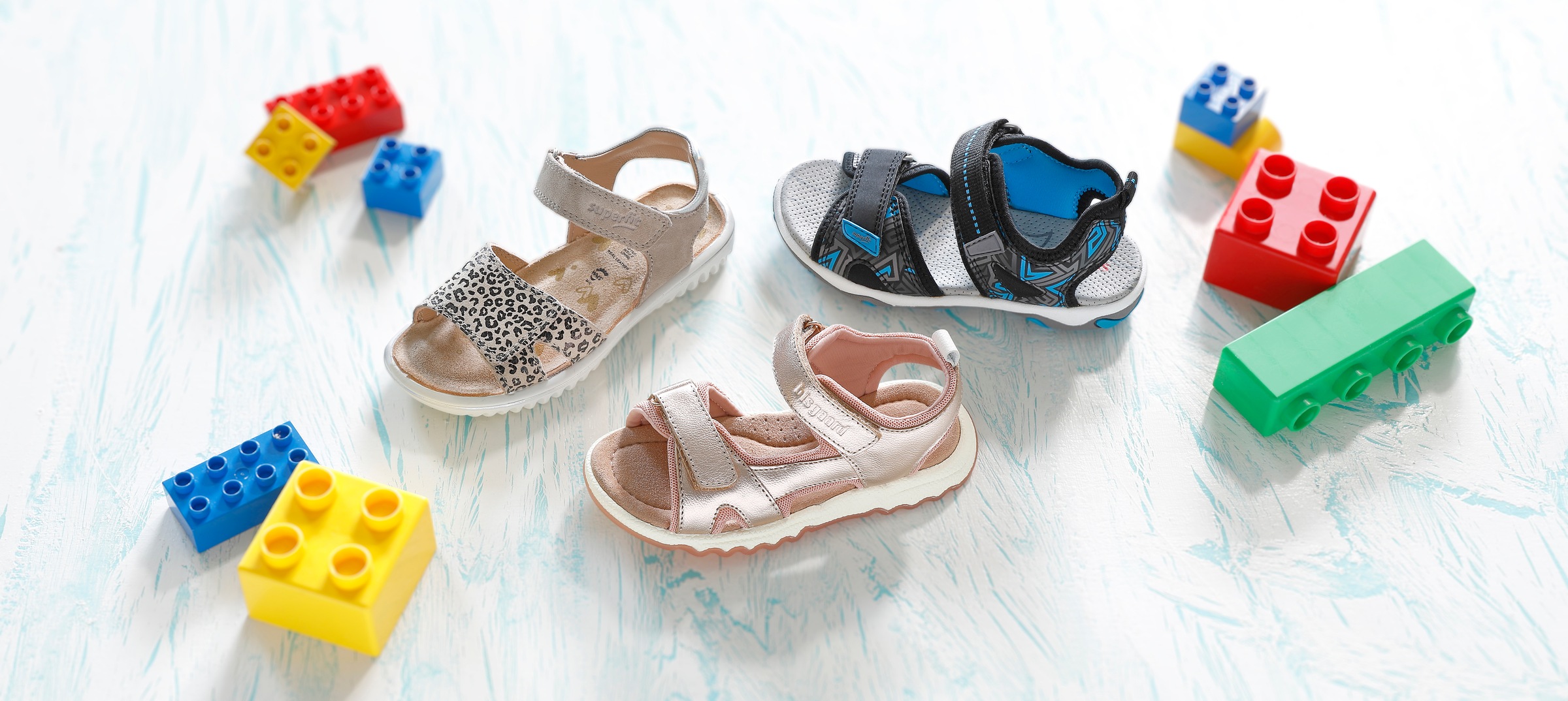 Superfit Sandale »SPARKLE WMS: mittel«  Klett-Sandalette mit Leomuster, Grössenschablone zum Download
