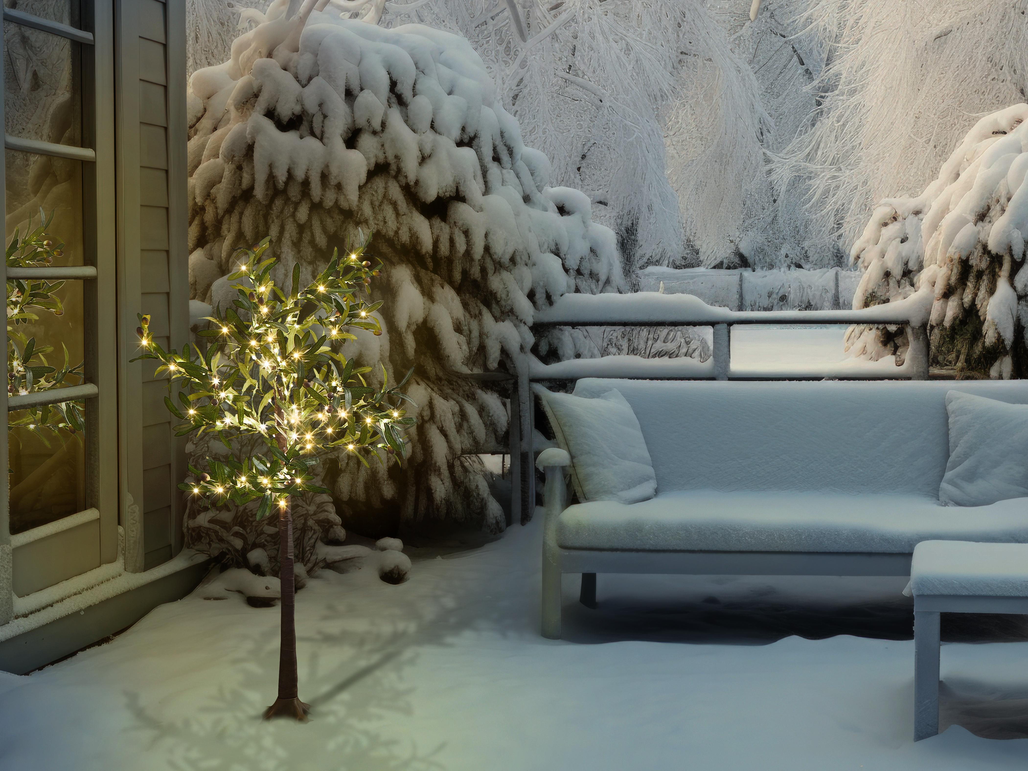 Buitendecoratie LED CELIONI Boom 120 cm Groen