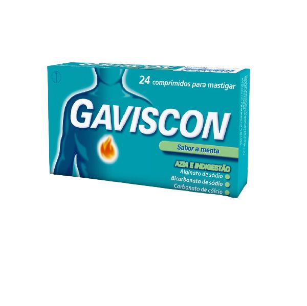 Gaviscon Azia e Indigestão 24 Comprimidos
