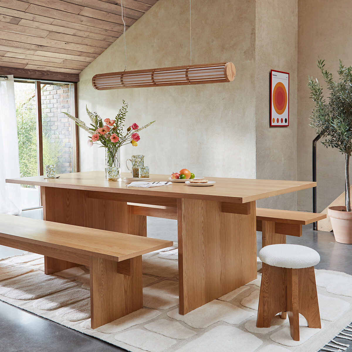 LA REDOUTE INTERIEURS<br>Mesa de jantar retangular com 8 lugares, Divisão