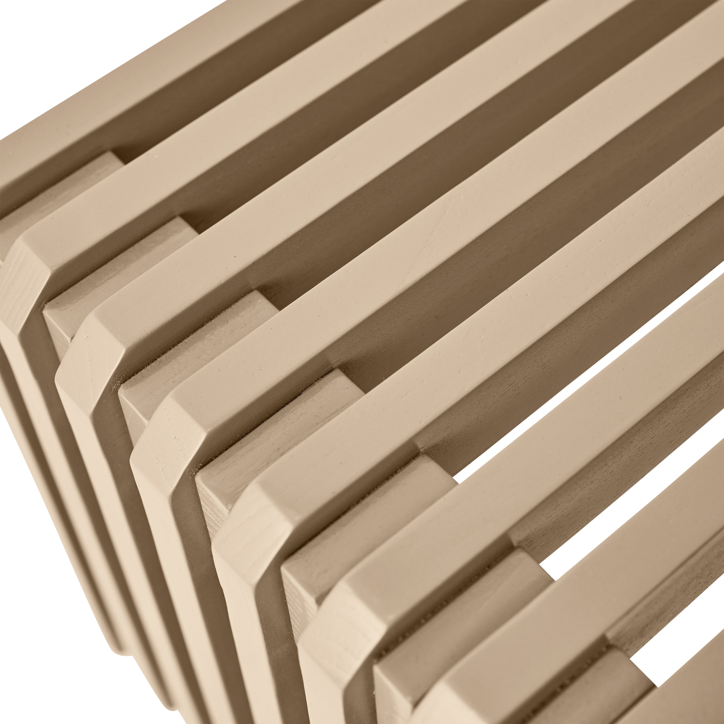 HKliving Slatted Bankje B 164 cm - Zand