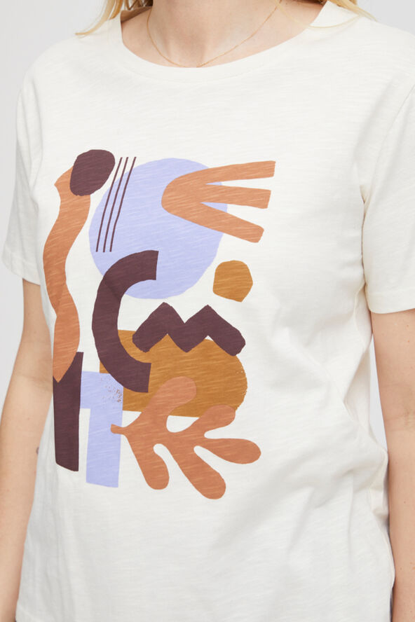 Fransa FRZENNA TEE 1 Birch mix