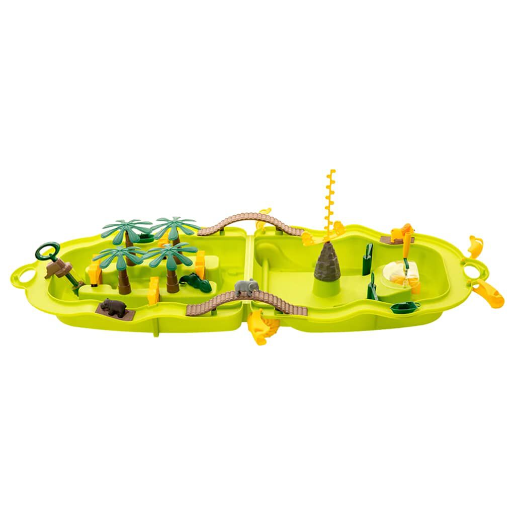 vidaXL Waterspeeltuin op wielen Jungle Design 51x21,5x66,5 cm PP