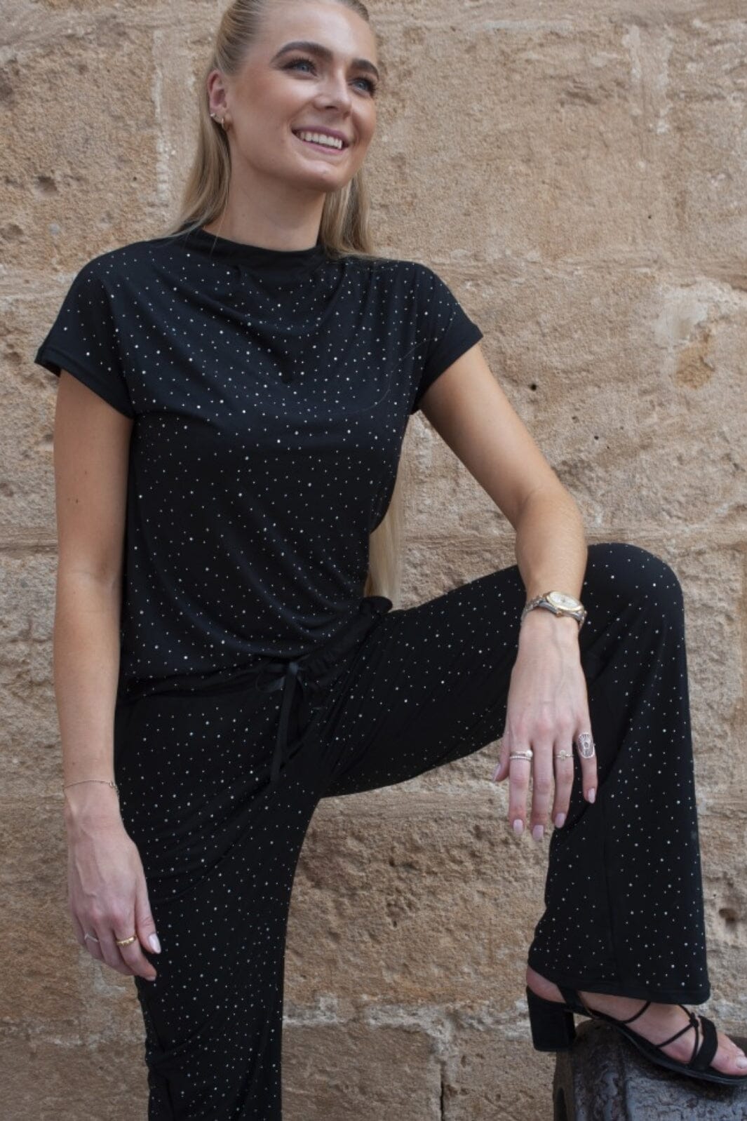 Liberte Alma-Top black simili