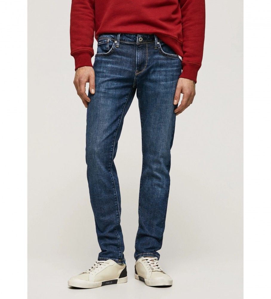 Calça jeans Pepe Jeans Hatch Slim azul marinho