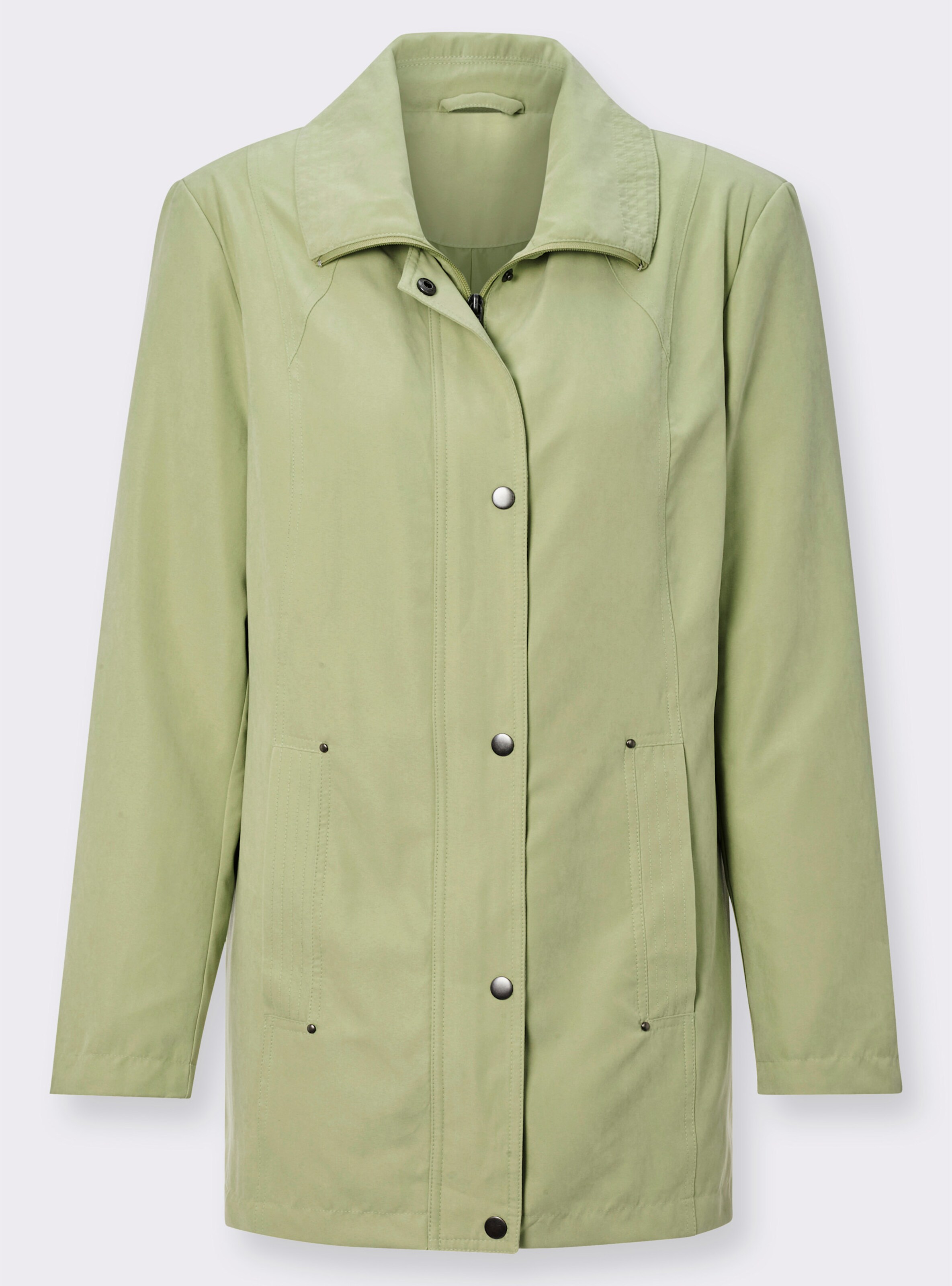 Microfaserjacke in Veloursleder-Optik