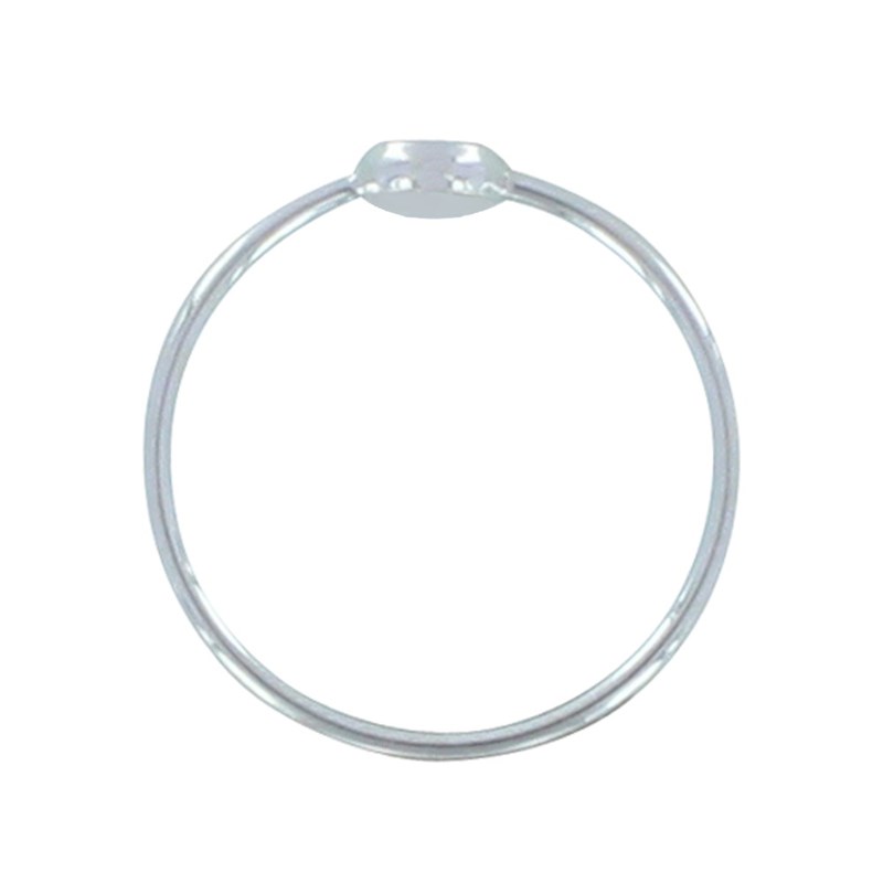 Bague Argent Petit Rond Facetté de Tourmaline