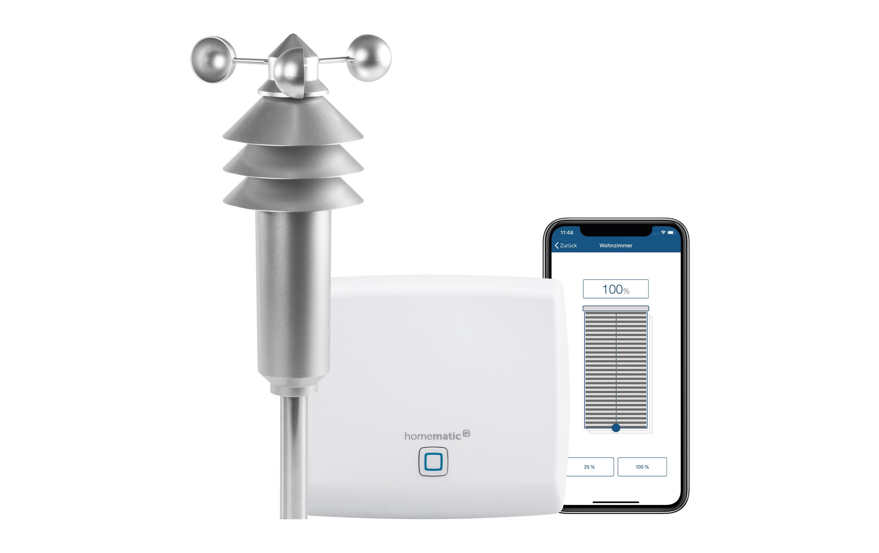 Smart Home Starter Set Wettersensor Basic<br>Homematic IP Wetterstation, Access Point und Wettersensor Basic