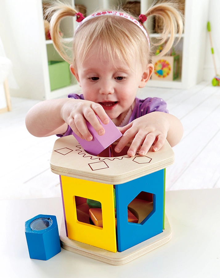 Sortierbox SHAKE & MATCH aus Holz in bunt