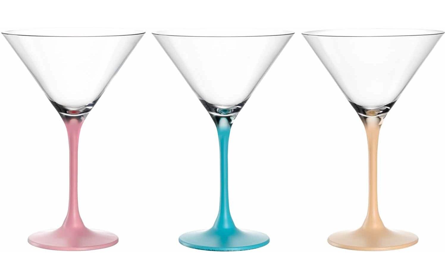 Cocktailglas Brera 230 ml, 6 Stück, Himmelblau/Pfirsich/RosaCocktailschale