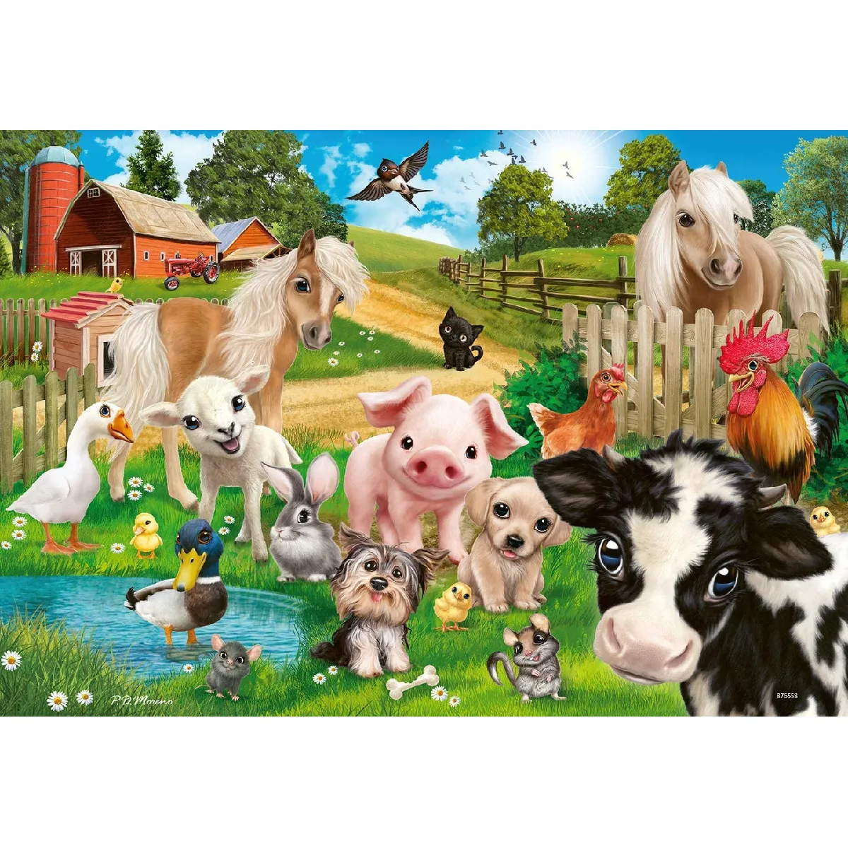 Puzzle 2 x 24 pièces - Animal Club
