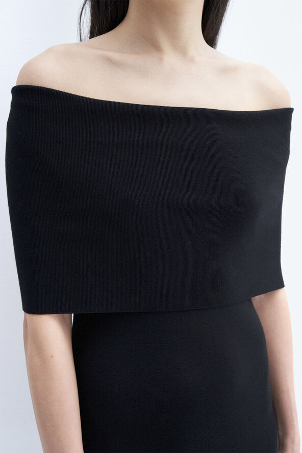 Filippa K Off Shoulder Dress Black