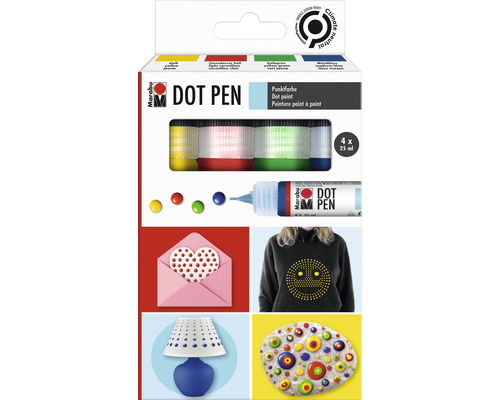 Dot Pen Set van 4 Diverse Stukken