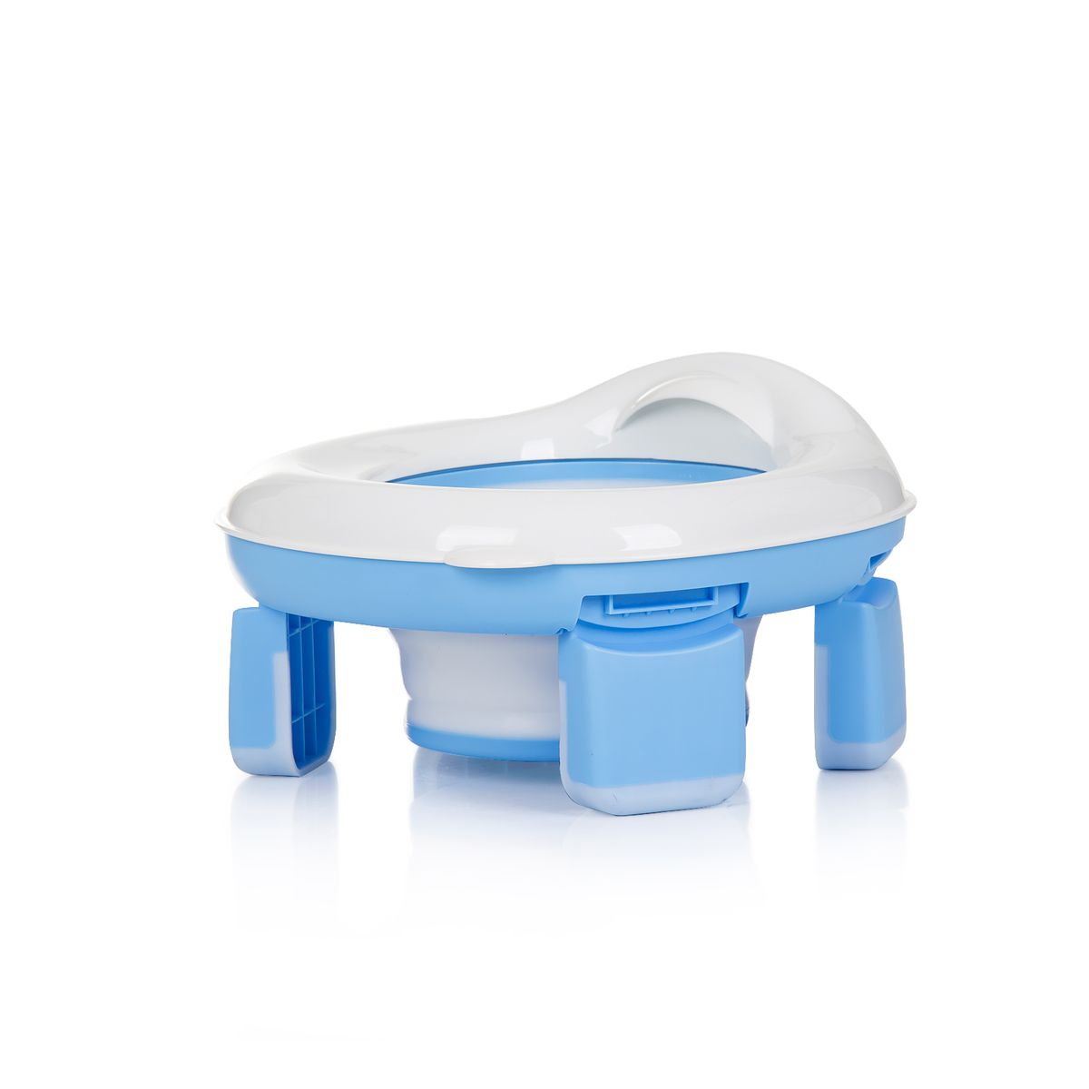 Chipolino Toilettentrainer 2 in 1 Viaggio faltbar Tragetasche ergonomische Form blau