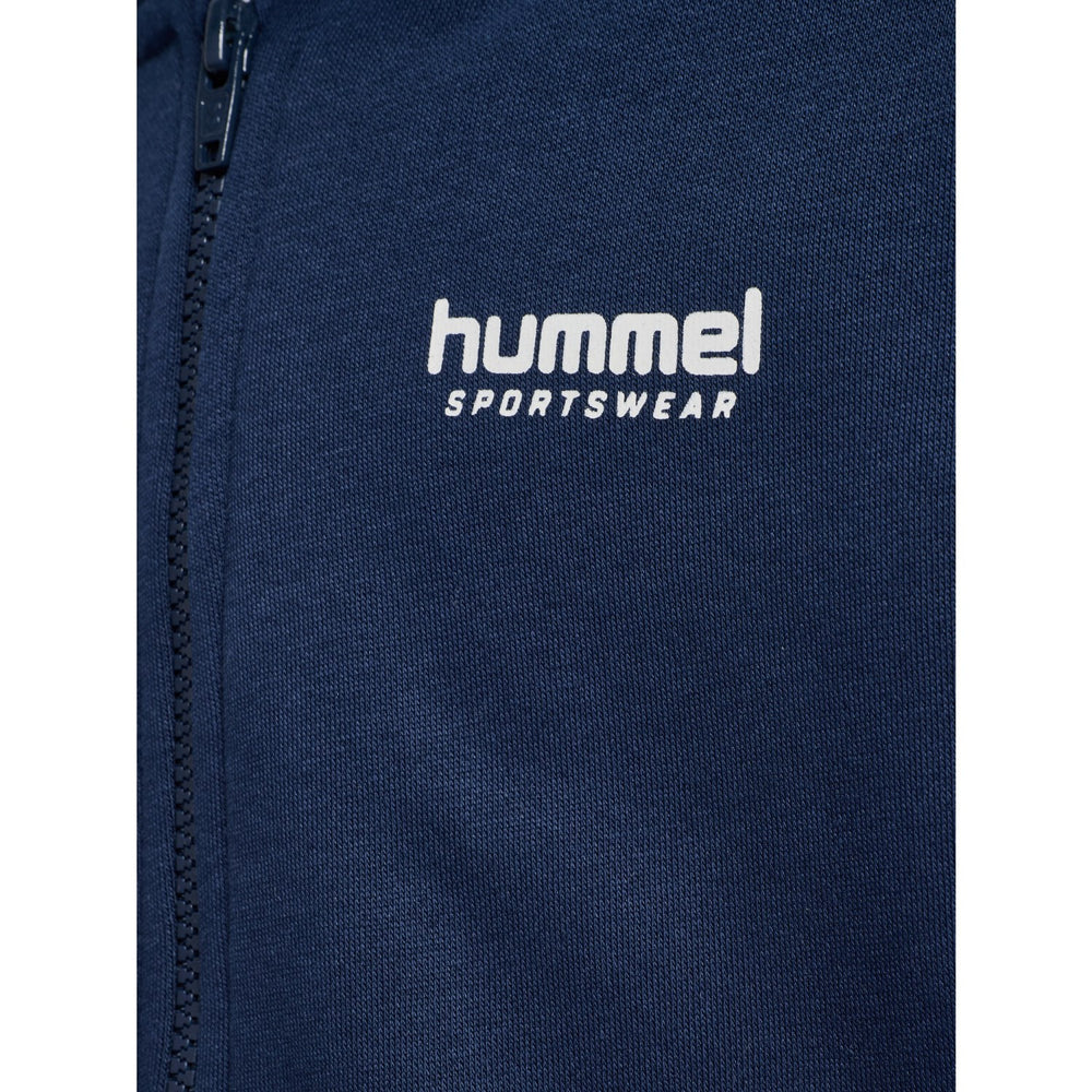 Køb Hummel Dress Blues/Faded Denim Jr Loose Blocked Zip Hættetrøje