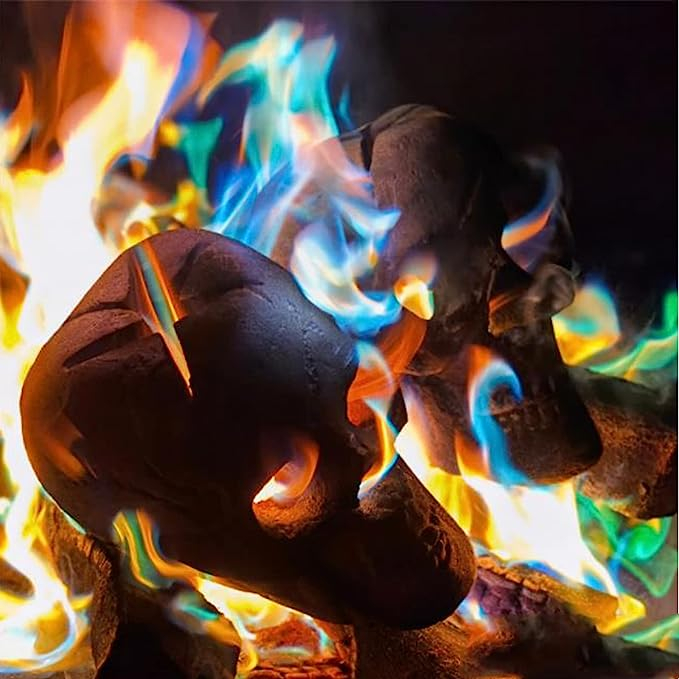 (30g) Feuerfarben Pulver für Bunte Flammen Outdoor Sommer Party Accessoire Magic Fire Feuerzauber - Bunt