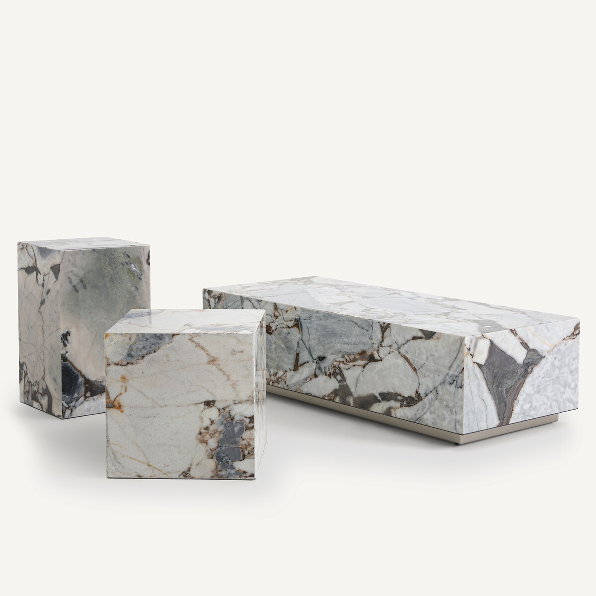 AM.PM<br>Mesa lateral cubo de mármore, Alcana