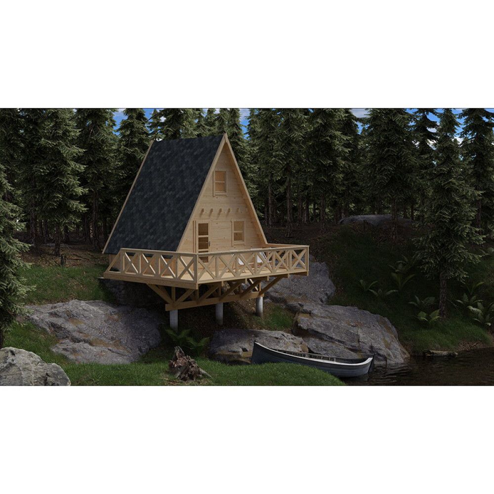 HYTTE JM STUGOR TIPI TRETYKKELSE 44MM 20M²
