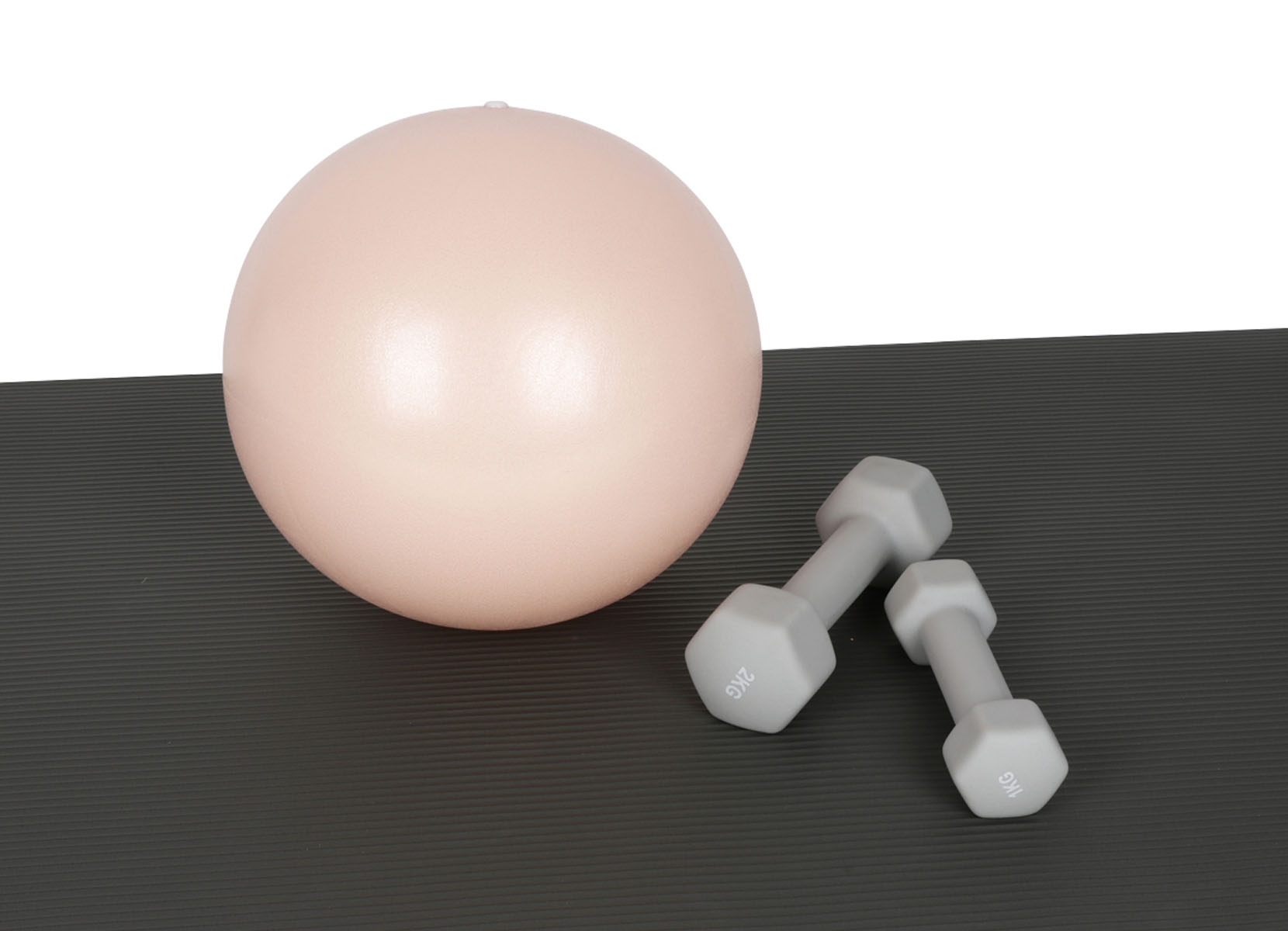 1kg Hantel Hellgrau