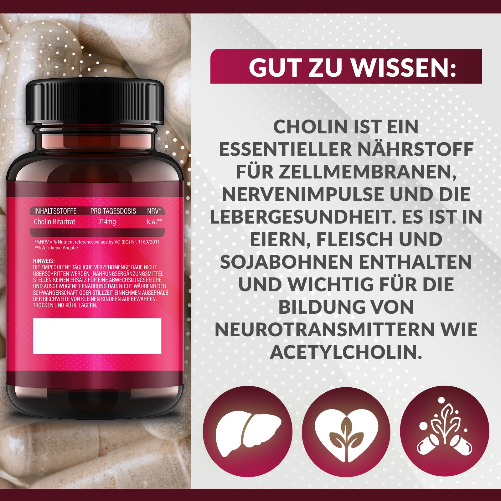Saint Nutrition® | Cholin Bitartrat | Appetitzügler