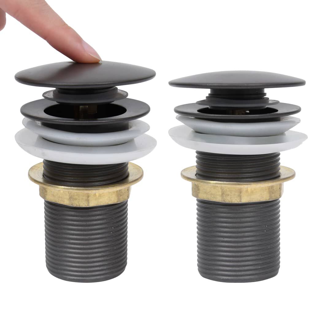vidaXL Klik-Klak Stopper zonder Overloop, Grijs, 6,4x6,4x9,1 cm