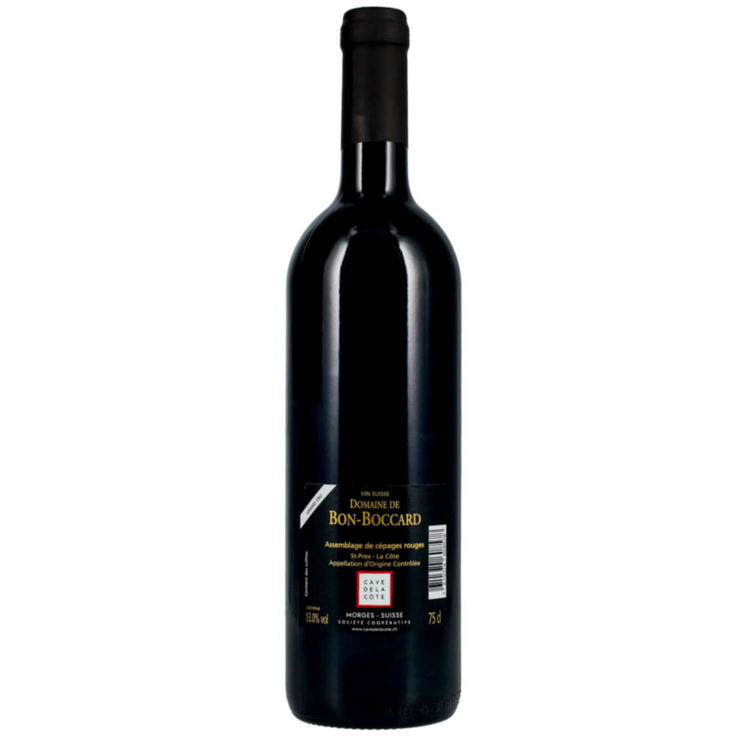 La Côte AOC Assemblage Rouge Domaine de Bon-Boccard St-Prex Cave de la Côte -75cl