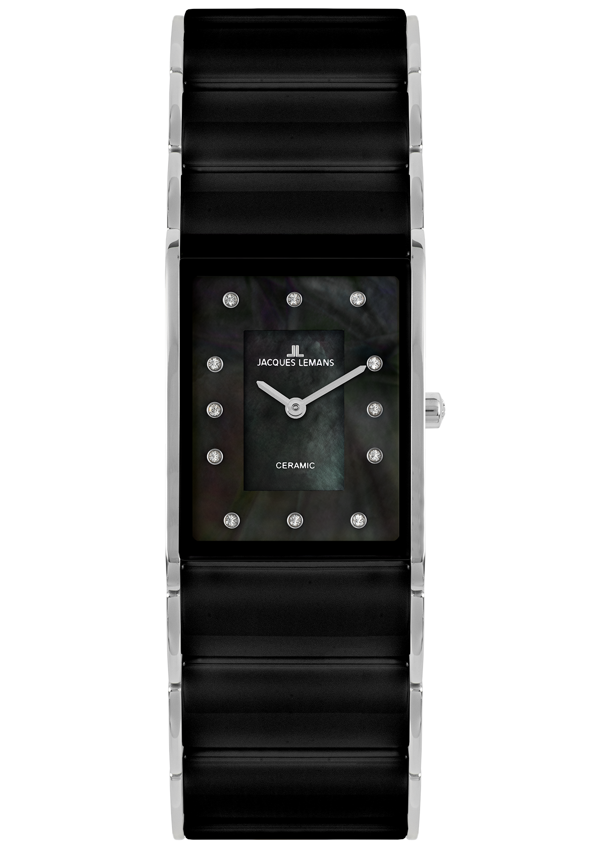Jacques Lemans Damenuhr Dublin HighTech Ceramic schwarz