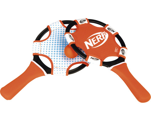 Neopreen strandbalset NERF bestaande uit 2 batjes en PVC bal