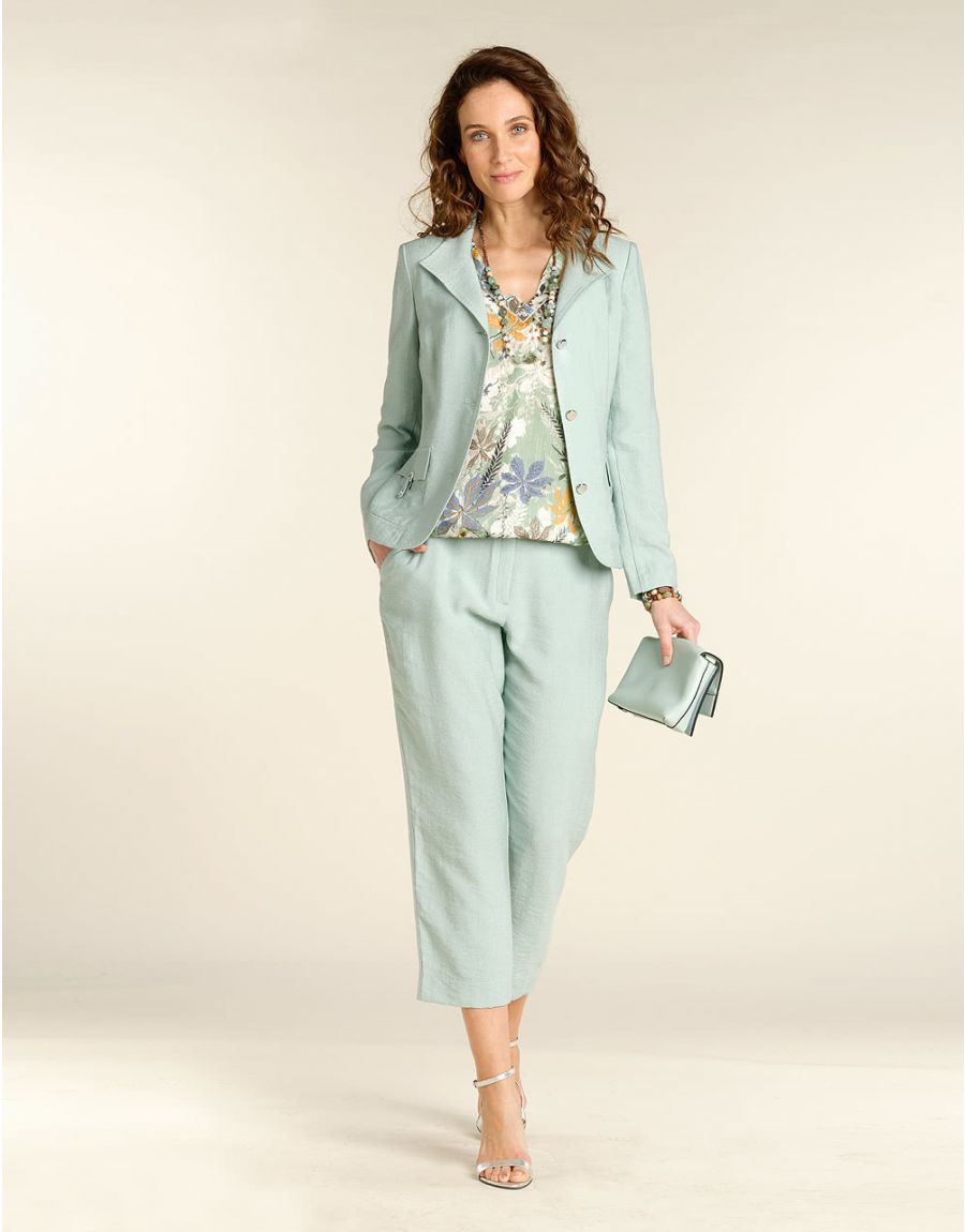 Blouse en voile verte