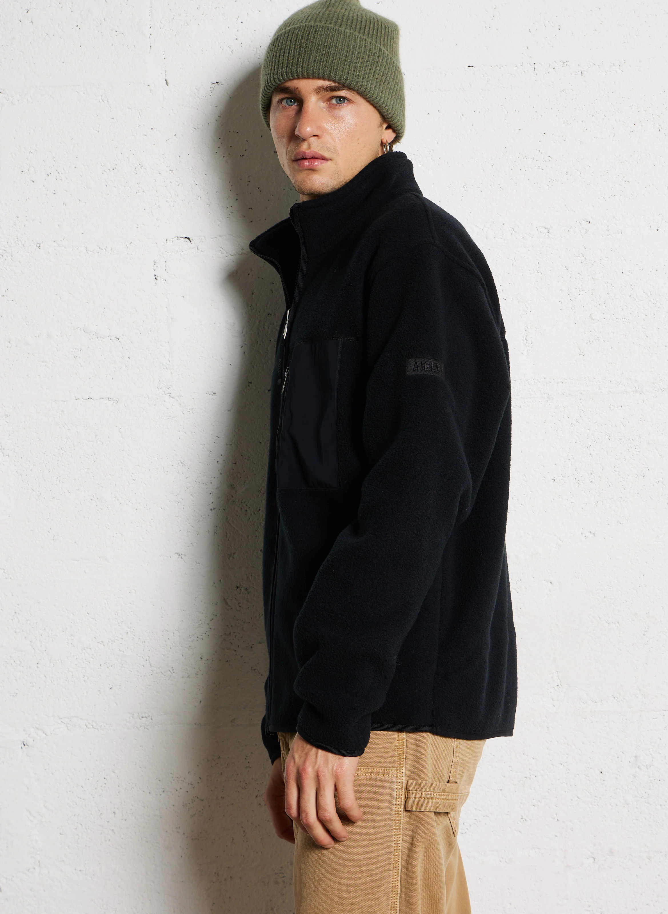 Polaire en sherpa| Noir