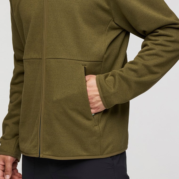 Cotopaxi Envo Fleece Full-Zip Jacket Heather Live Oak