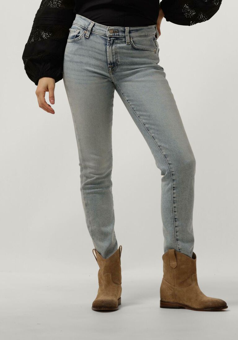 7 FOR ALL MANKIND lichtblauwe 7 for all mankind straight leg jeans roxanne luxe vintage sunday