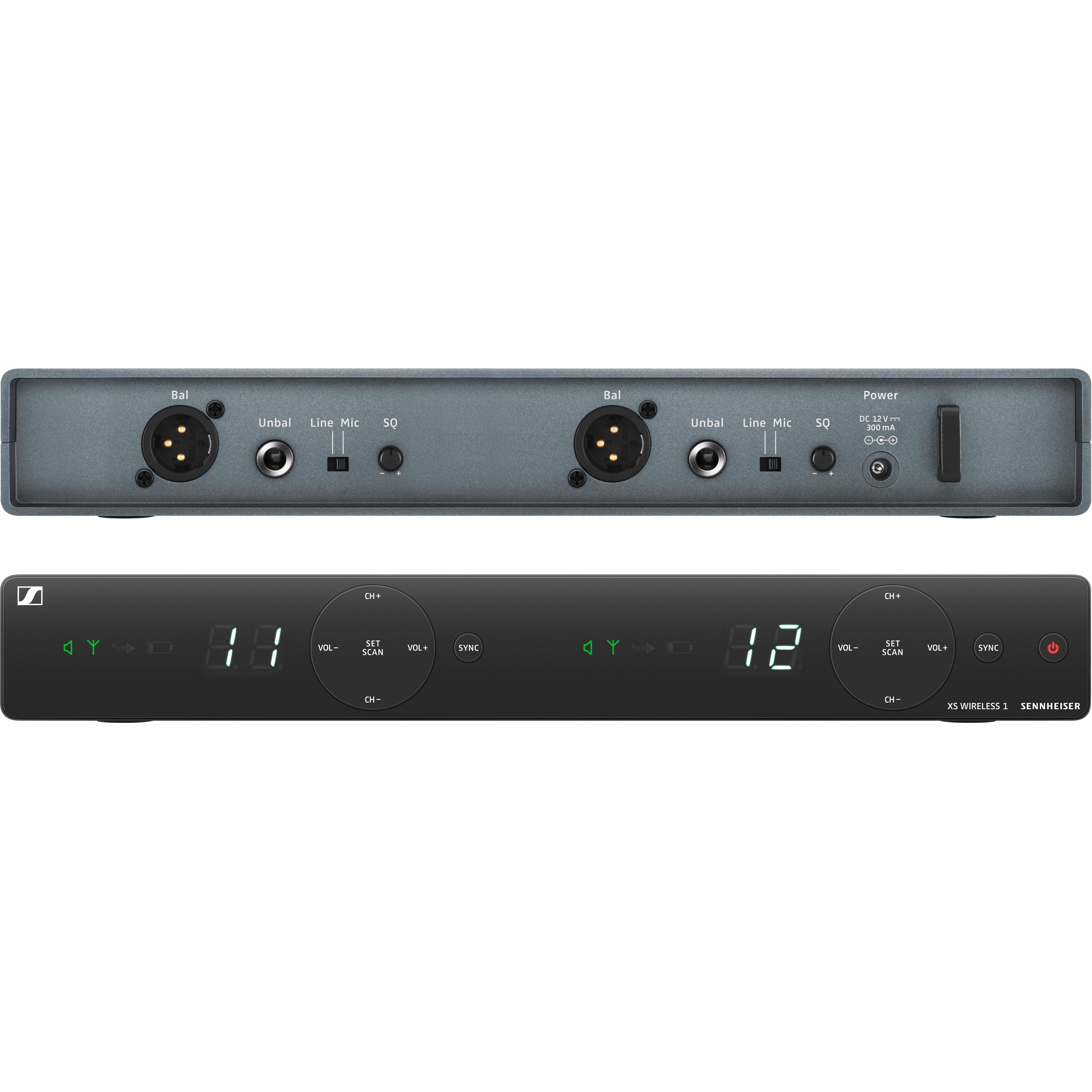Sennheiser XSW 1-825 DUAL-GB draadloze handheld-microfoons (GB: 606-630 MHz)