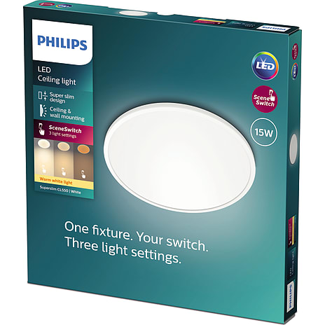 Philips SceneSwitch loftlampe - hvid