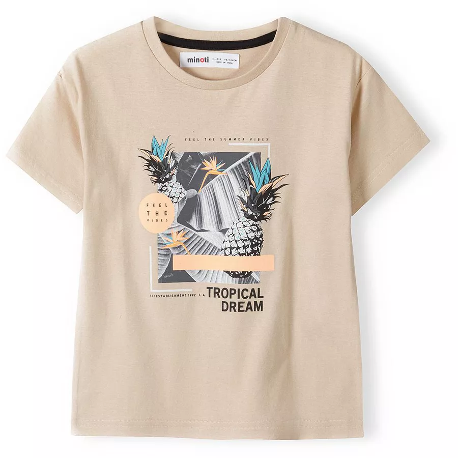 MINOTI 3er-Pack T-Shirts SteingrauWeißGrün