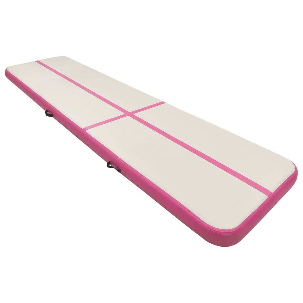 Colchonete inflável de ginástica Vidaxl com bomba, 800x100x15 cm