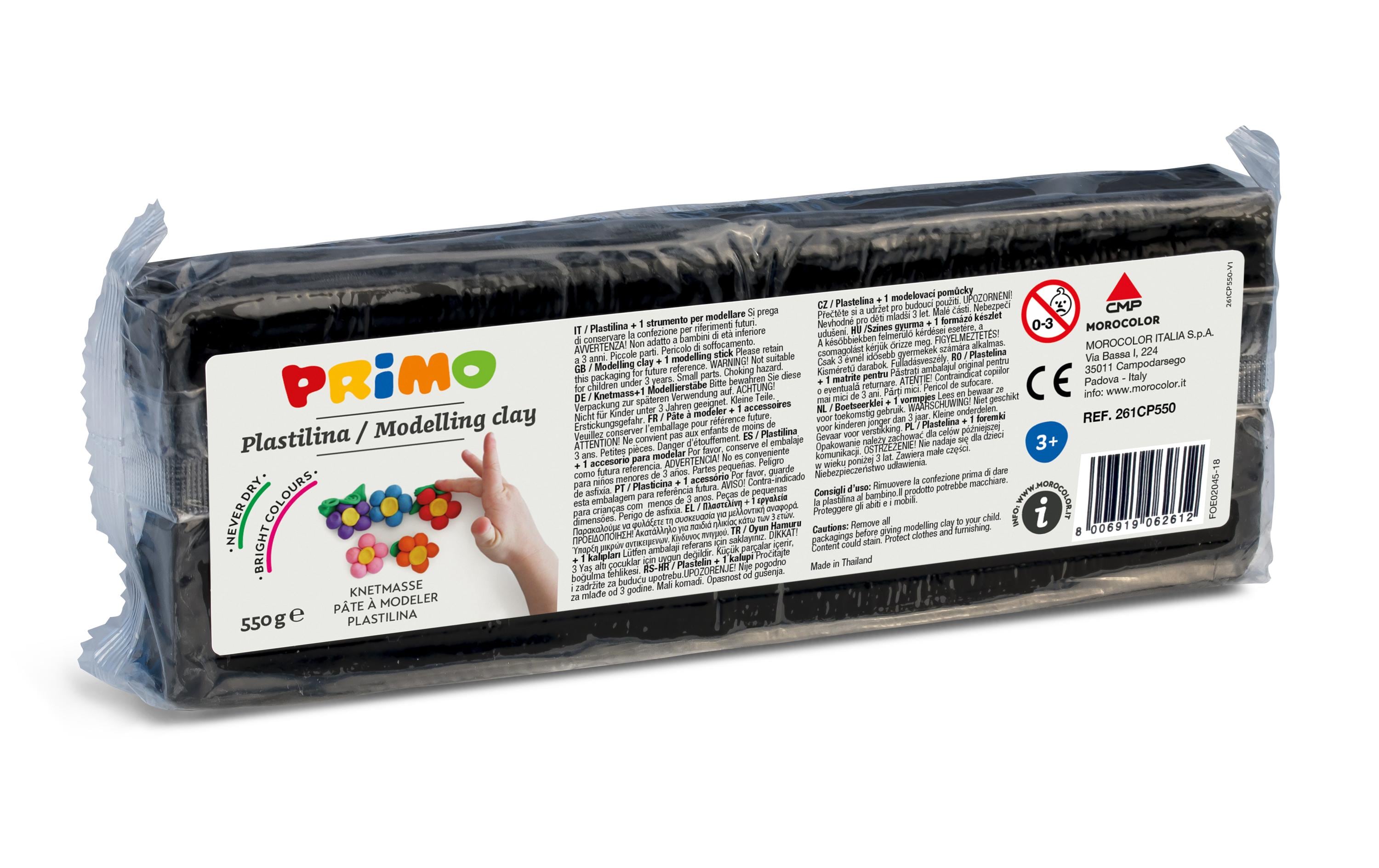 Knetmasse 550 g, SchwarzKnetblock perfekt um Formen zu gestalten