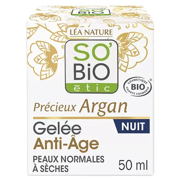 So'Bio Étic Precious Argan Organic Anti-Aging Night Jelly 40ml
