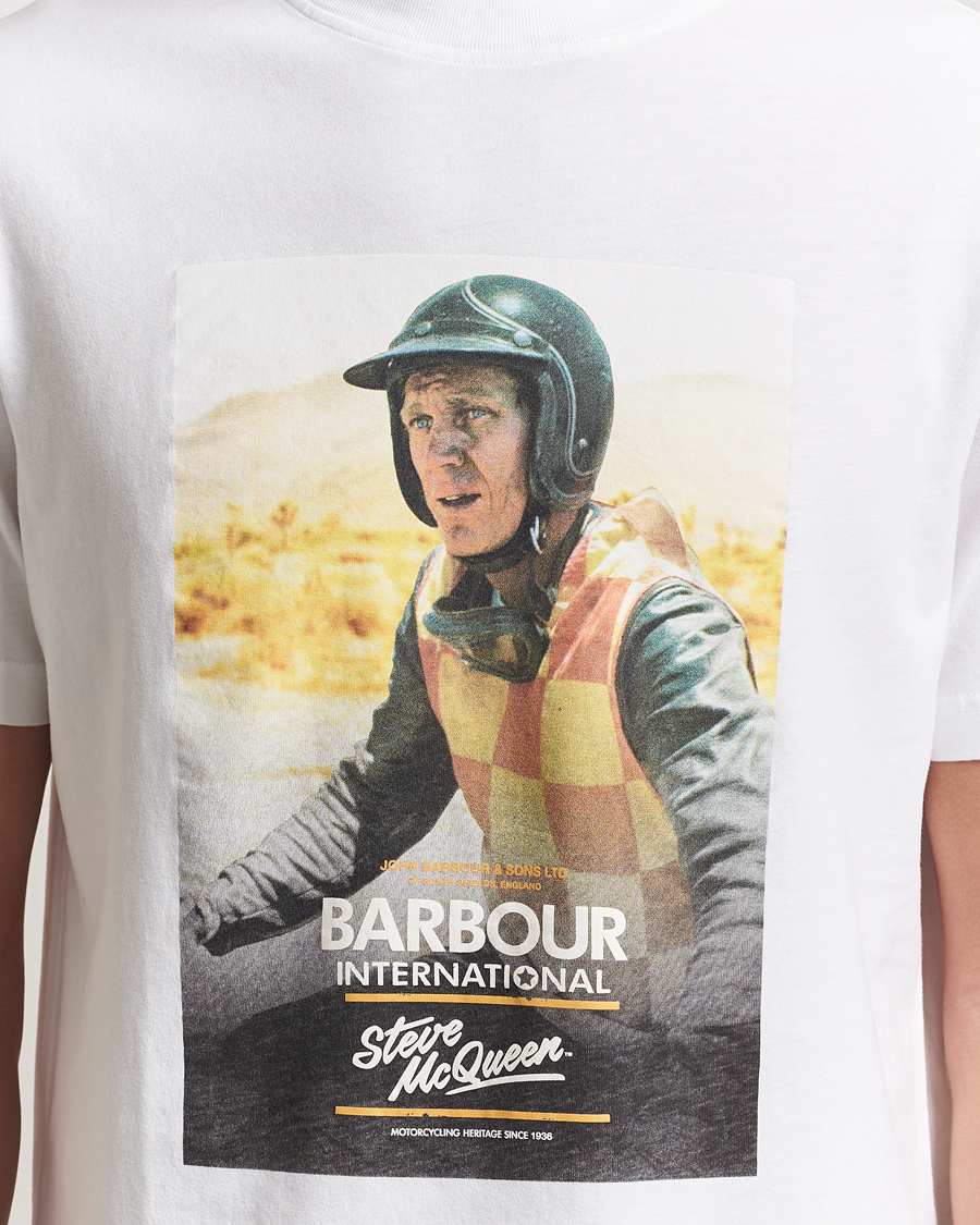 Barbour International Nicholl Steeve McQueen T-Shirt White