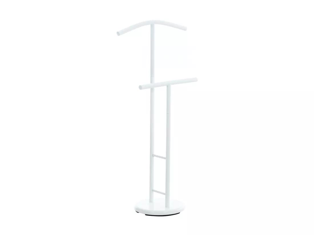 Valet de nuit - Métal - 50 x 28 x 107cm - Blanc - Raymon