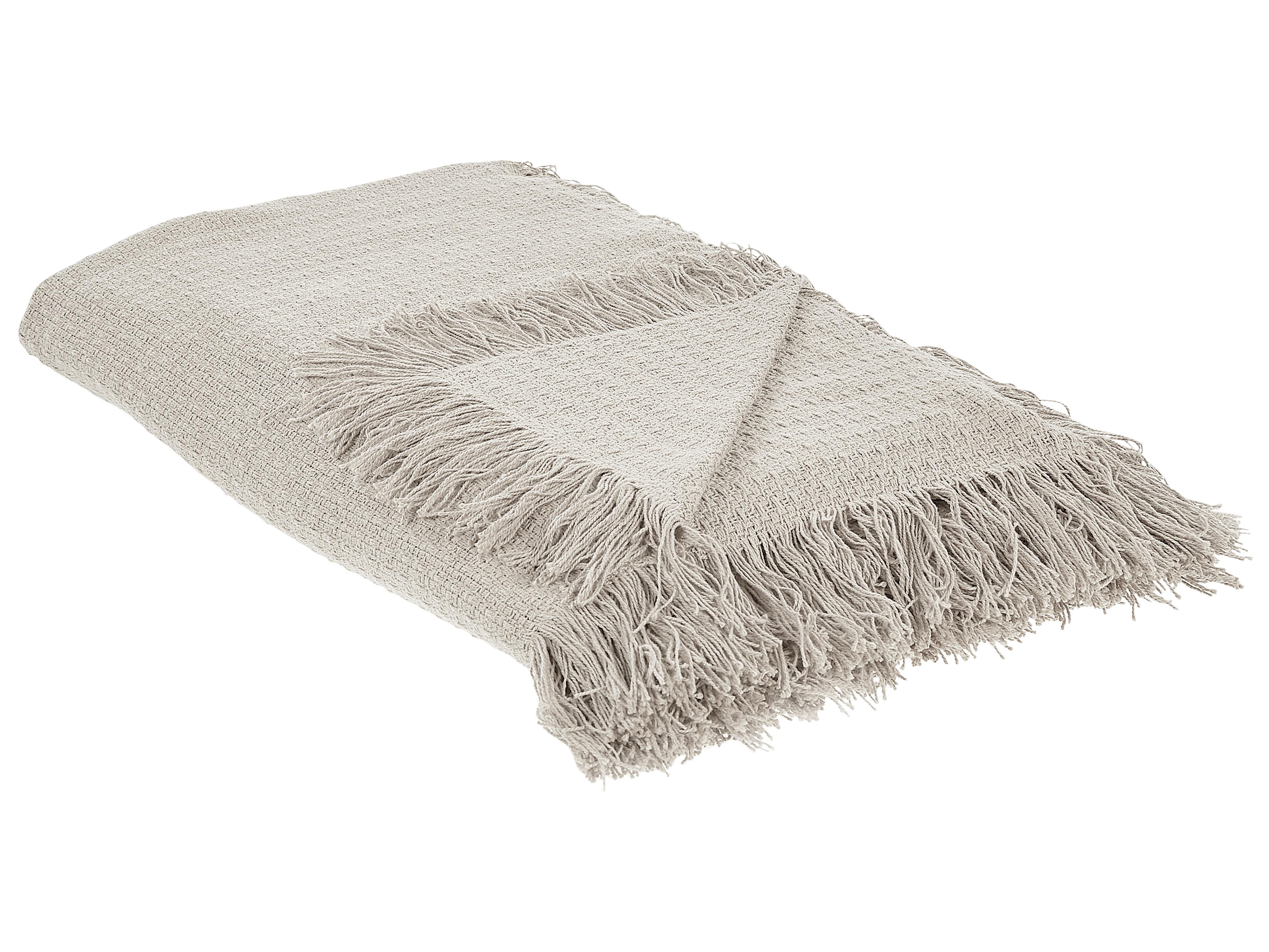 Sprei YERBENT Katoen 220 x 240 cm Lichtgrijs