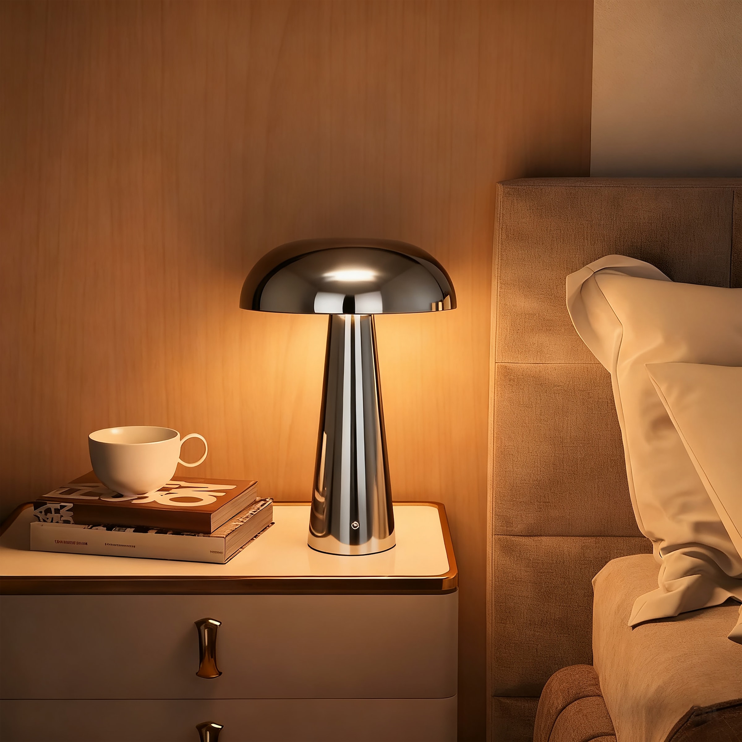 GOODproduct LED Tischleuchte »Katniss« LED-Modul 1 Stk. warmweiss - kaltweiss