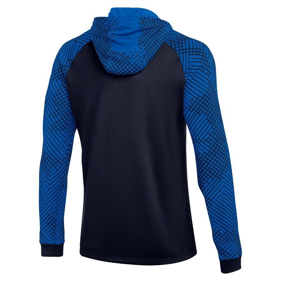 Nike Veste Dri-FIT Strike avec capuche - Bleu Foncé/Bleu/Blanc