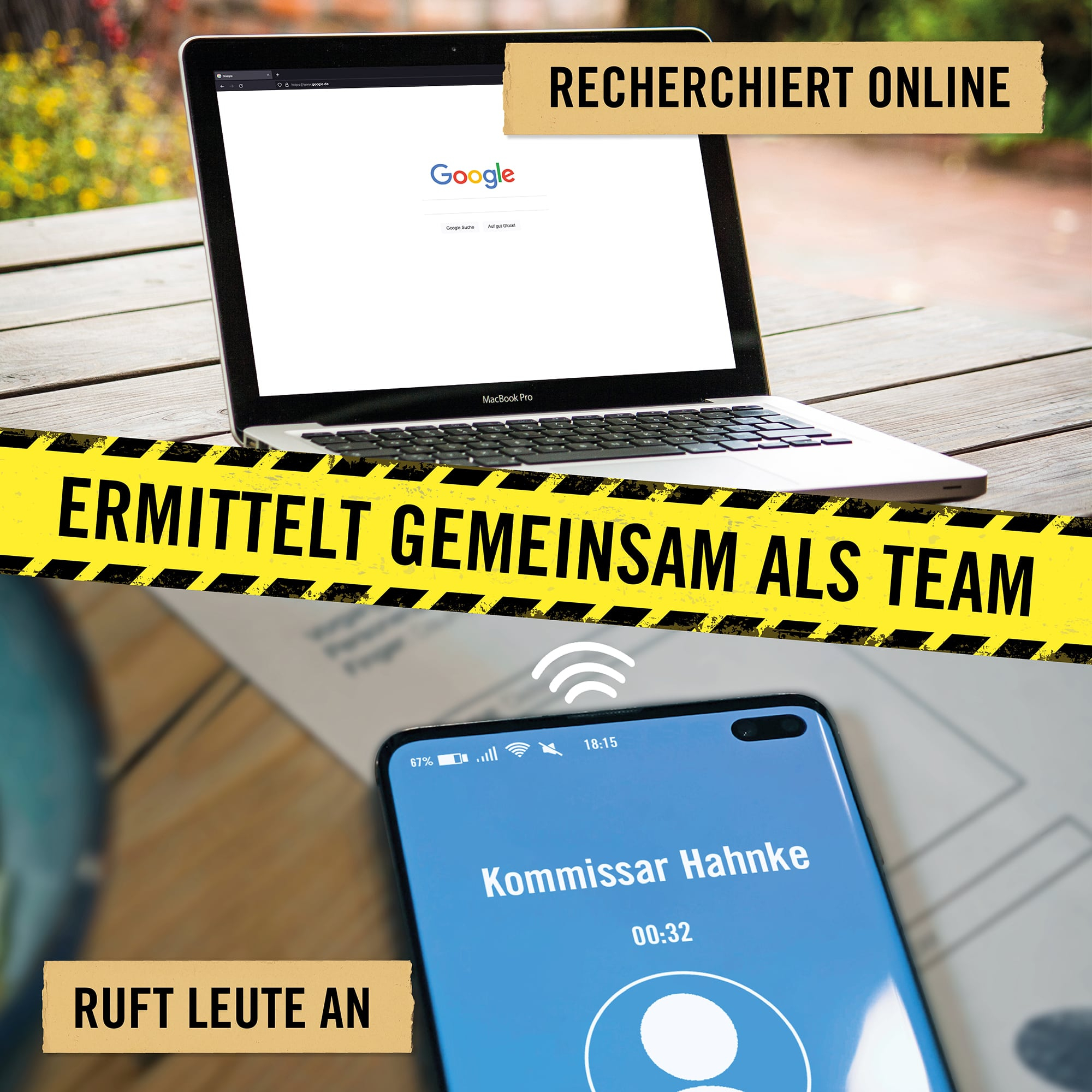 Hidden Games Tatort Brettspiel Krimi Gesellschaftsspiel für Familien / Kinder (HID00001) - Der Fall Klein-Borstelheim 1.Fall