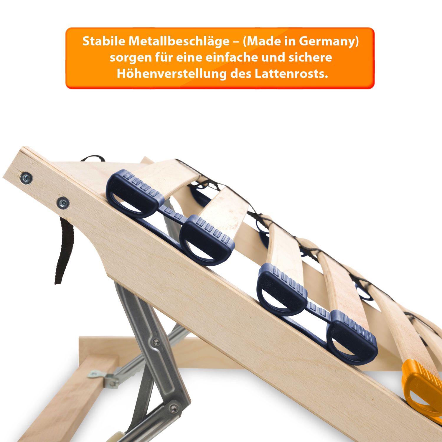 Coemo Lattenrost MULTIRA 28 Federleisten Kopf/Fußteil verstellbar 80 x 200 cm