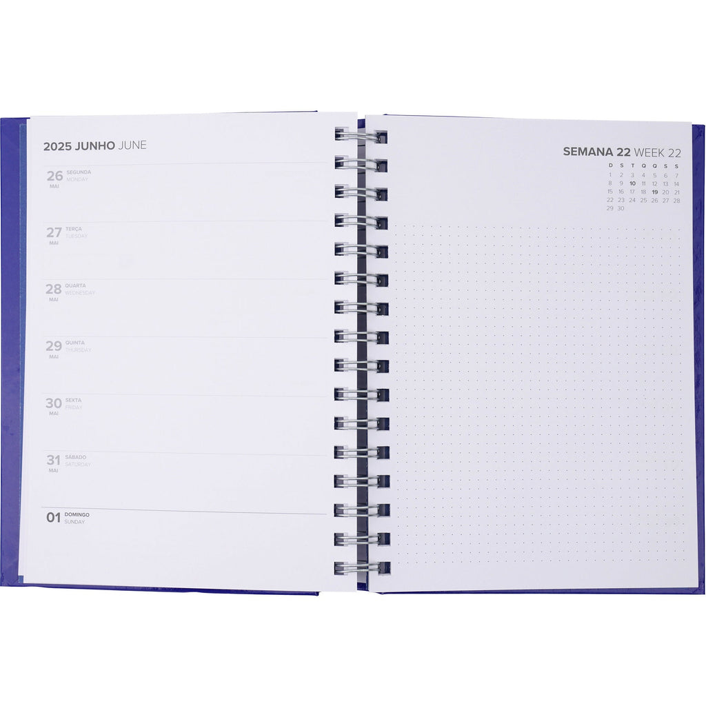 Agenda A5 2025 16 meses Semanal Basic Note!