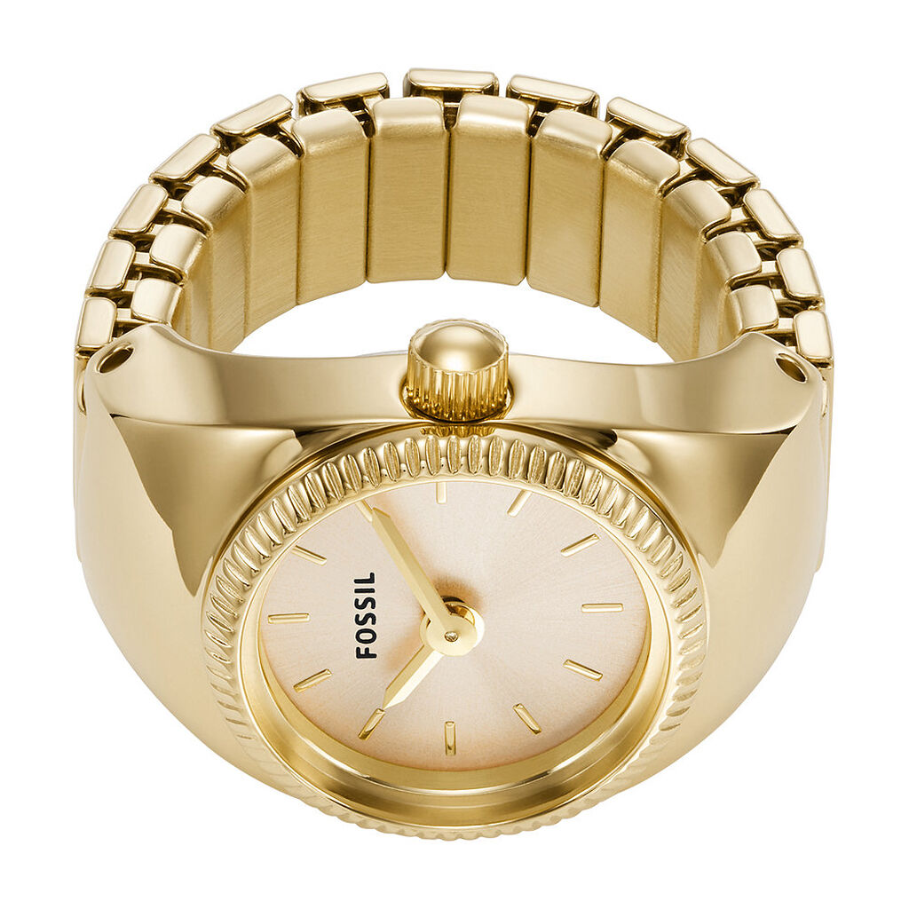 Montre Fossil watch Ring Doré