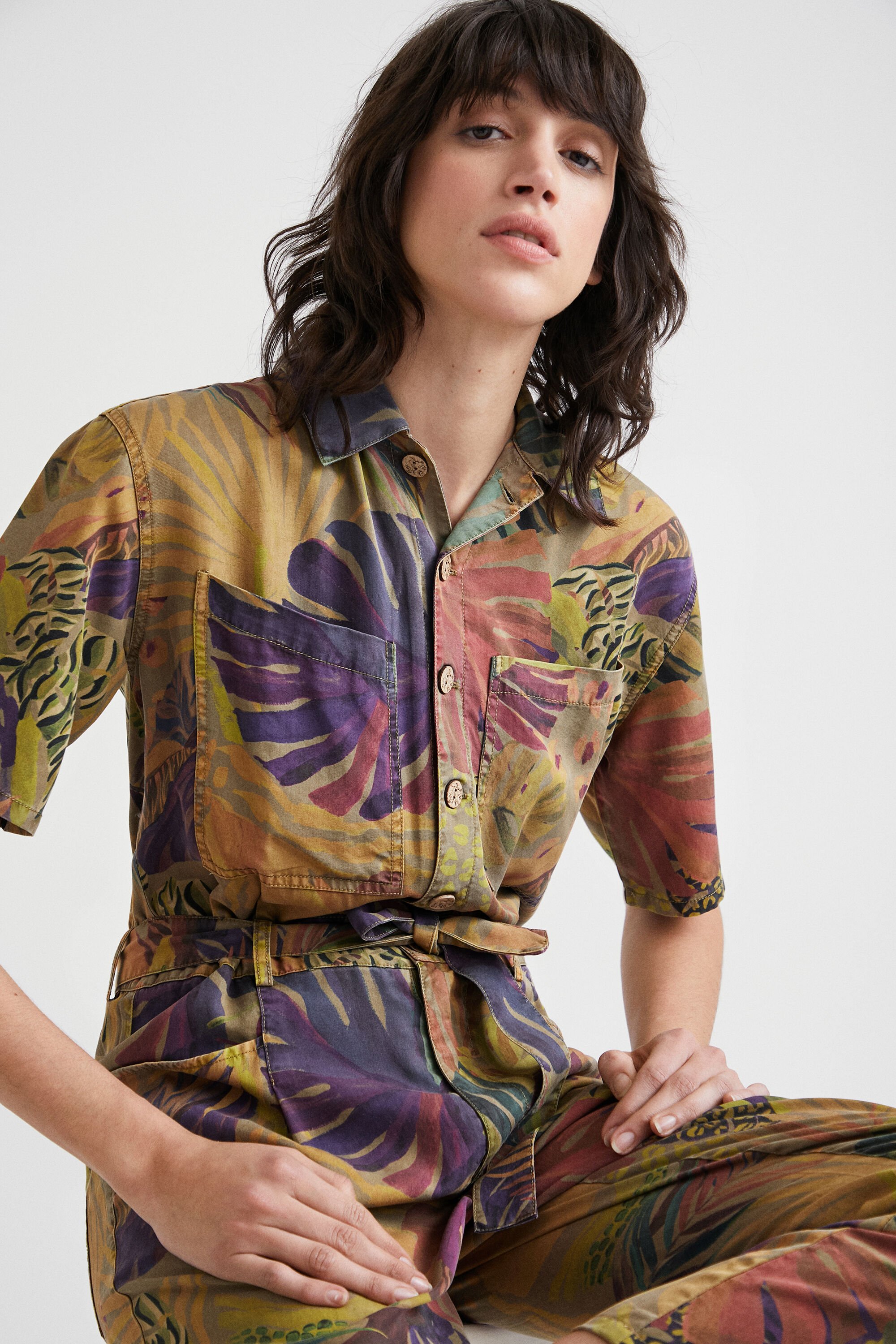 Combinaison camouflage floral