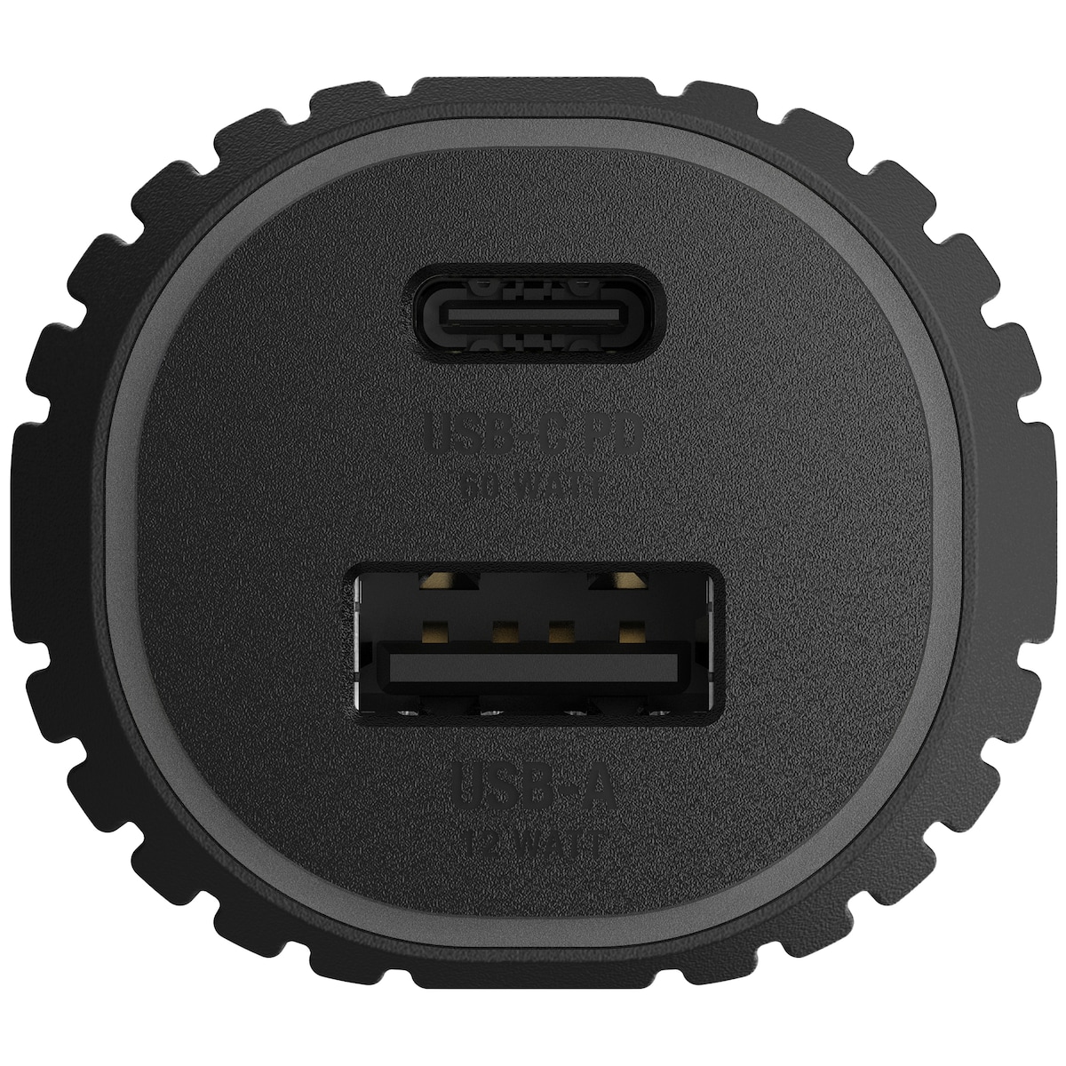 Unisynk USB-C/USB-A billader (sort)